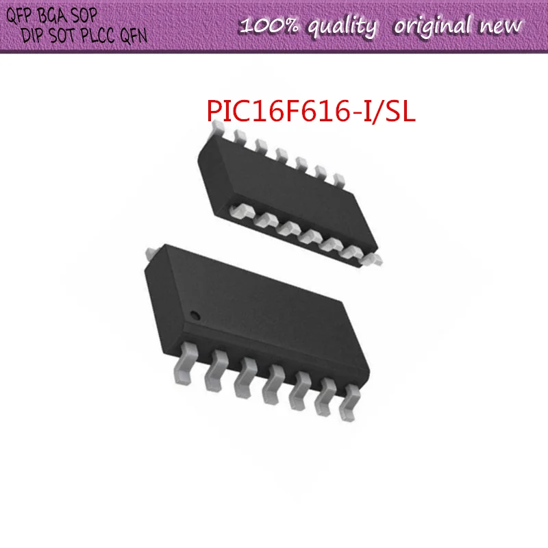 

NEW 20PCS/LOT PIC16F616-I/SL PIC16F616-1/SL PIC16F616 PIC16F616-E/SL SOP-14