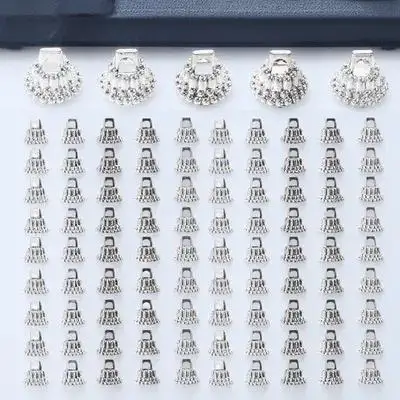 

100 Pcs Diy Xmas Hanger Decorations Cap Ball Ornament Caps Christmas Party Supplies Ornaments