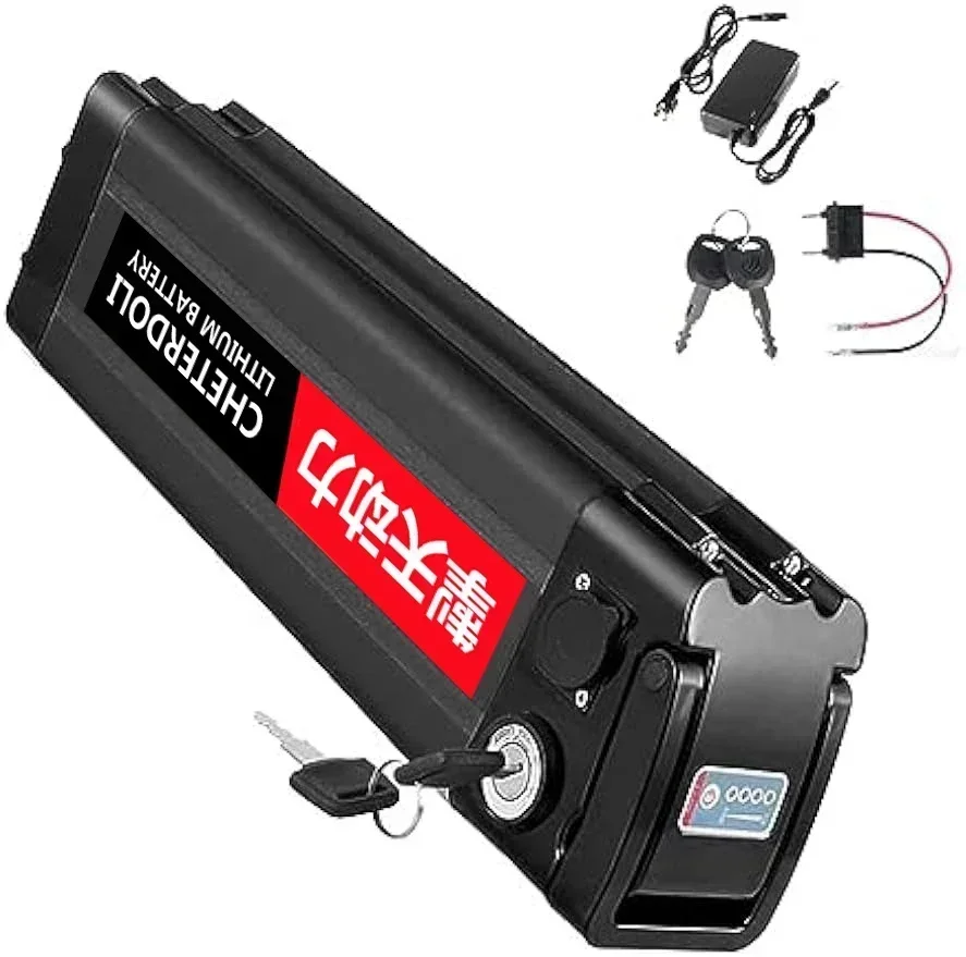 36V 48V 11/13/15/17/20AH Silver Fish Lithium ion Battery 800W 1000W, 18650 Battery Pack+Charger