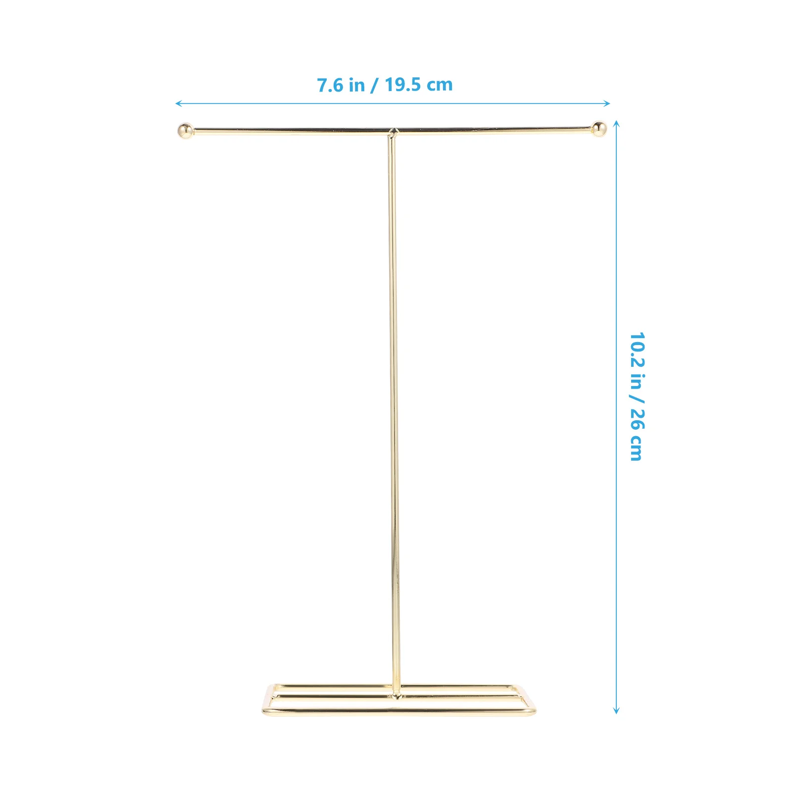 

Necklace Display Stand T Bar Metal Jewelry Holder Organizer Hanging Rack Space-Saving Jewelry Storage Necklace Holder Organizer