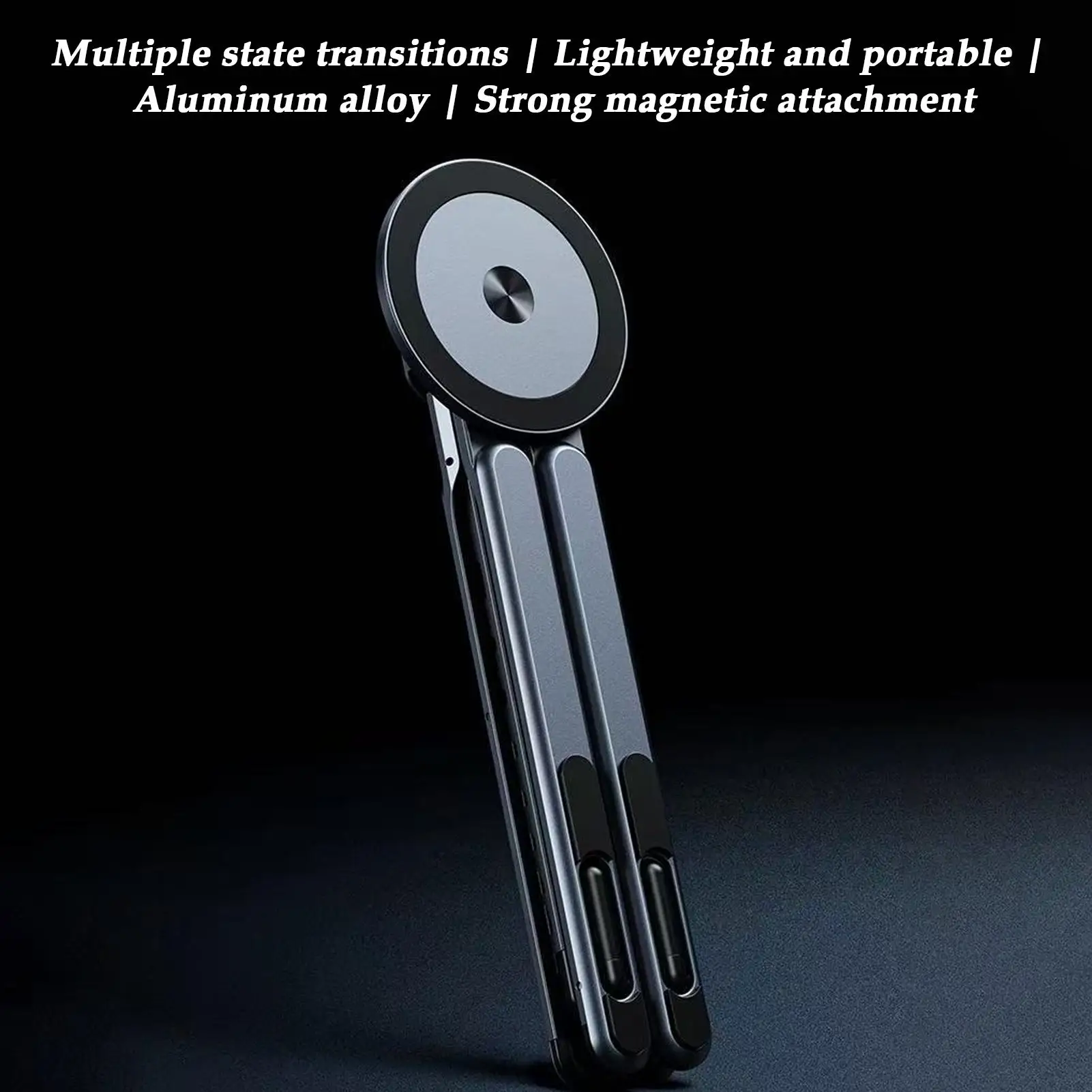 

Laptop Stand Adjustable Portable Foldable Laptop Tablet Holder Magnetic Phone Tripod Holder for Travel Office Outdoor Indoor