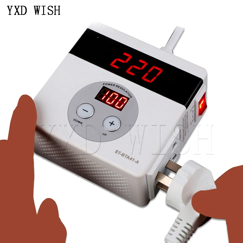 AC 220V 4000W SCR Electronic Voltage Regulator Adjust Temperature Speed Controller Dimming Thermostat Regulated Power Supply