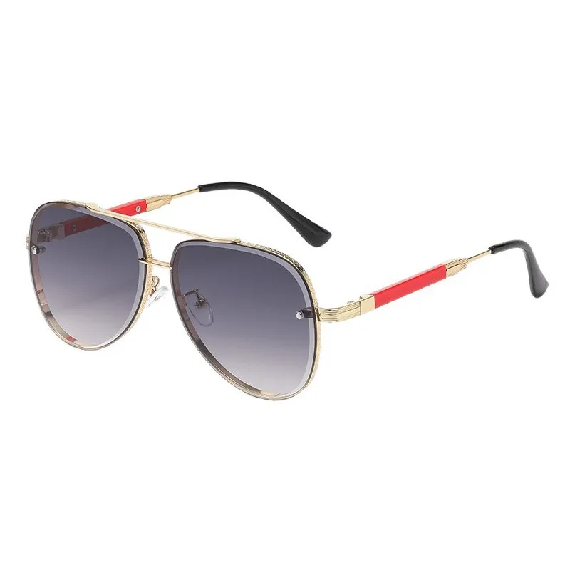 AliExpress SNQP SEAMERGO 1/2/3PCS Metal Full-frame Pilot Driving Cycling Sunglasses UV Resistant Street Photography Decorative Glasses