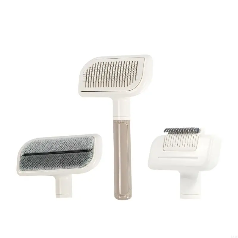 

Pet Deshedding Brush With Massage Function ABS Dog Grooming Tool For Shedding Control And Coat Care KXRE