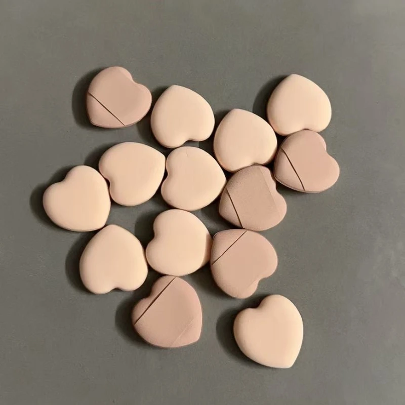 15 個の親指エアクッションミニパウダーパフフェイスコンシーラールースパウダーメイクアップドライおよびウェットパウダーパフ