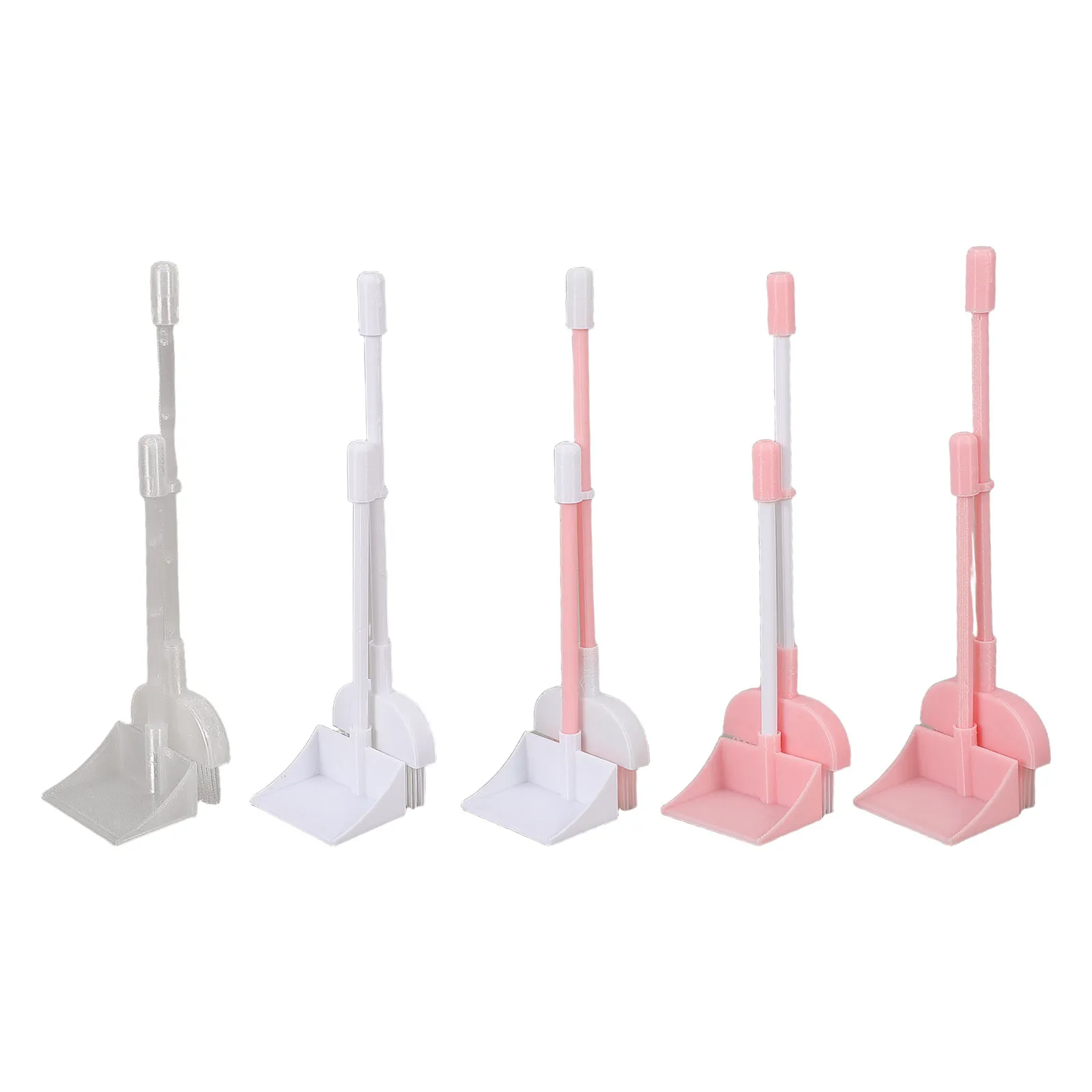 5Sets Miniature Cleaning Tools Mini Cleaning Tool Set For Nursery Teacher Broom Dustpan Dollhouse Settings Realistic
