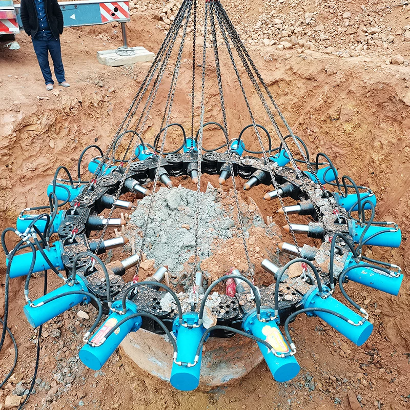 Professional Concrete Pile Breaker Attachment for Foundation Construction High Speed Hydraulic Pile Cutter Machine Hot