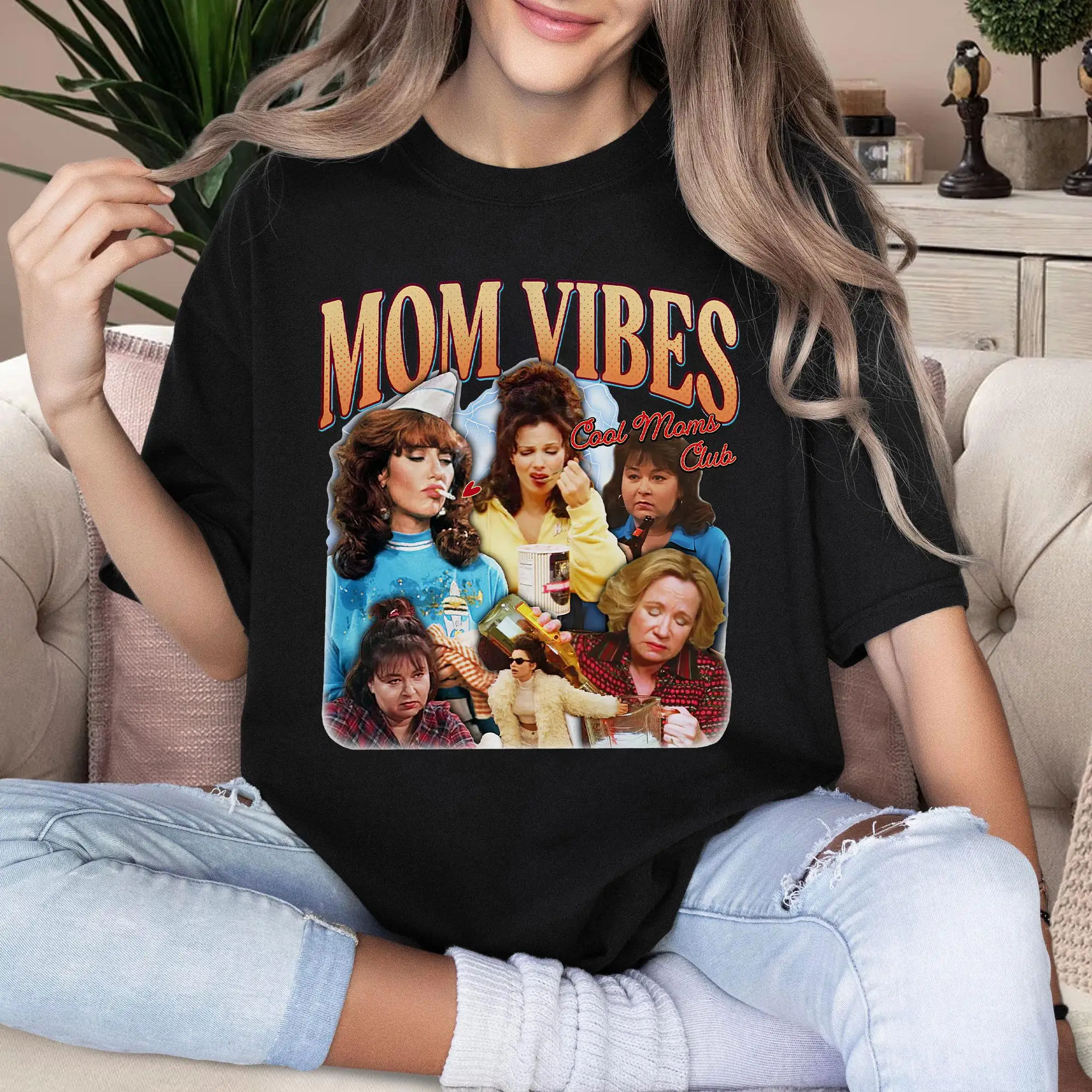 90’S Mom Vibes Comfort Colors Shirt, Funny Mom Shirts, Cool Moms Club T Shirt, Funny Mom Life Tee, Mother's Day Gift