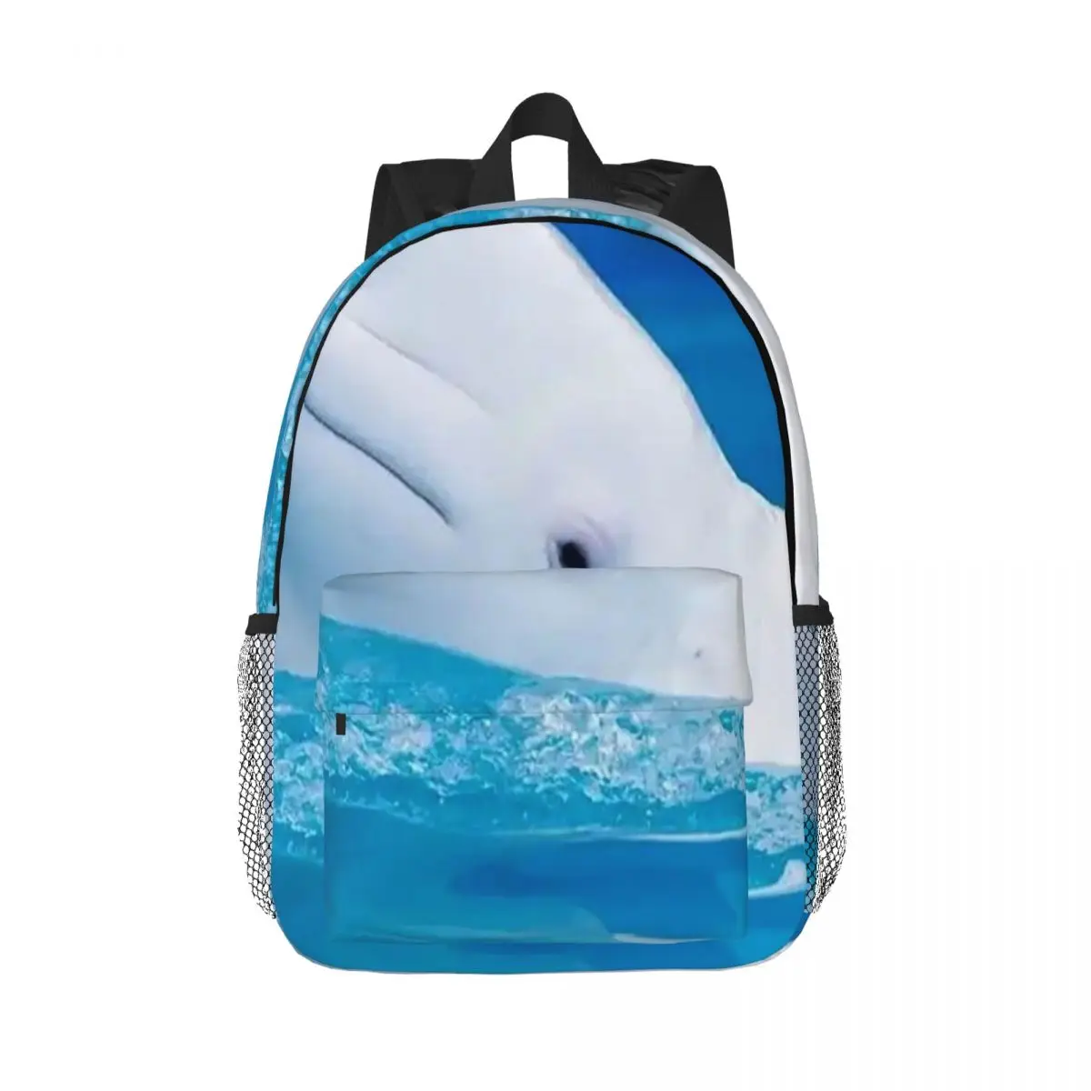 Cute Dolphin Underwater Theme Backpack Daypack Large Capacity Boys Girls BookBag Shoulder Bags for Men Women Children School Bag