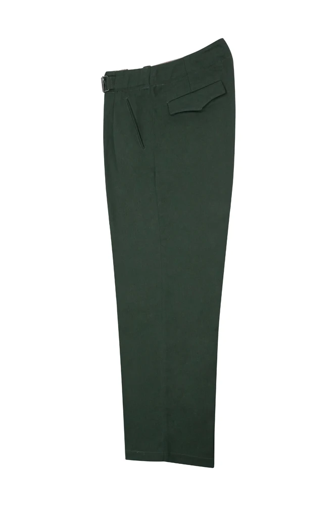 GUHF-004 WWII German Luftwaffe Summer HBT Reed Green Drill Trousers