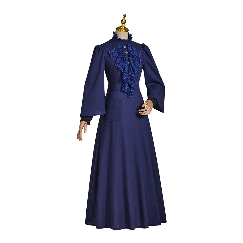 1910s Edwardian Era Vintage Formal Flowy Cascade Neck Piece Dress Victorian Downton Abbey Evening Ball Gown Titanic Dress