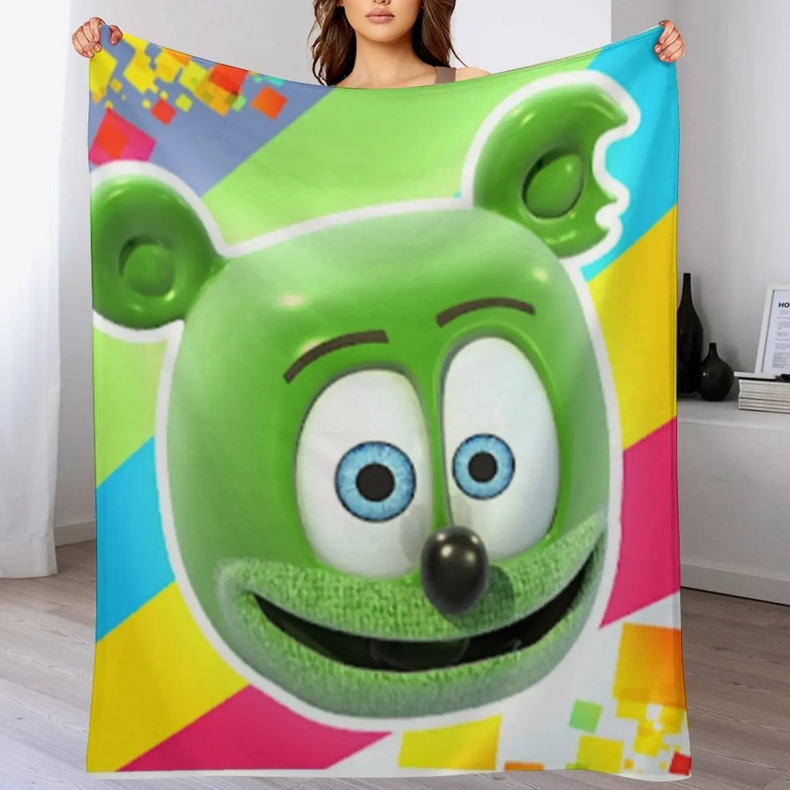 

Gummibar (the Gummy Bear) Throw Blanket Warm Cozy Throw Blanket for Living Room Couch