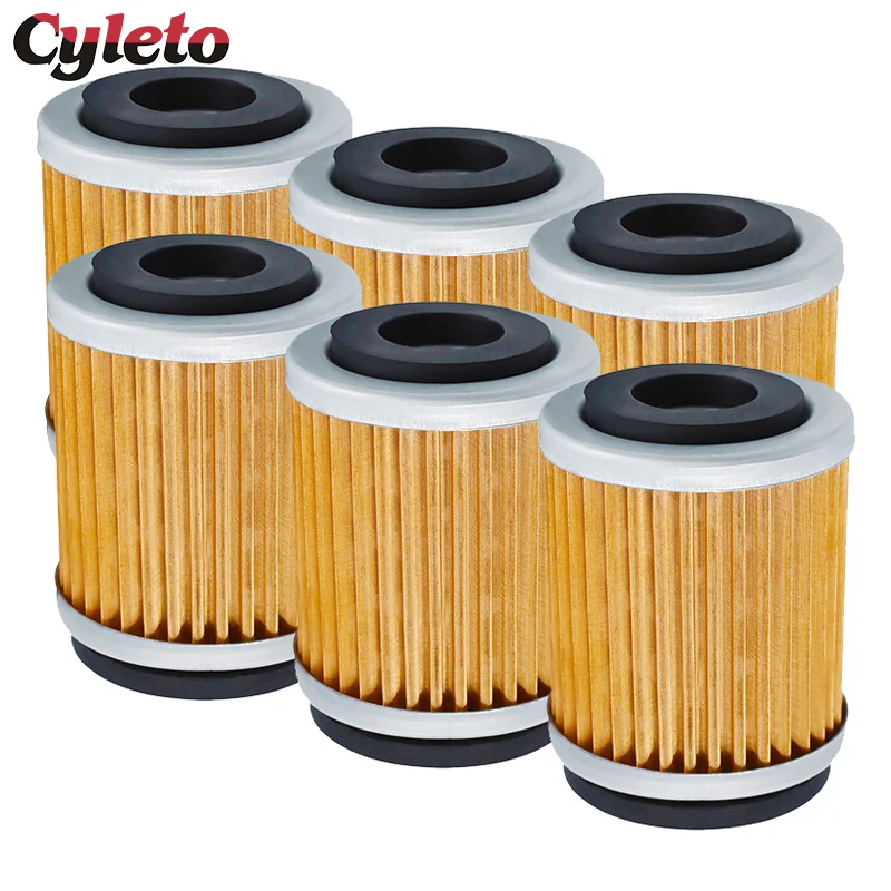 2/4/6 Pcs Motorcycle Parts Oil Filter for Yamaha Cygnus XC125 XC150 AG200 YJ125 SR125 SR185 SRX250 for MBK Flame 125 XC Vertex