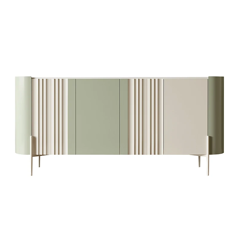 

Modern luxury sideboard with cream finish for restaurant decoration and storage