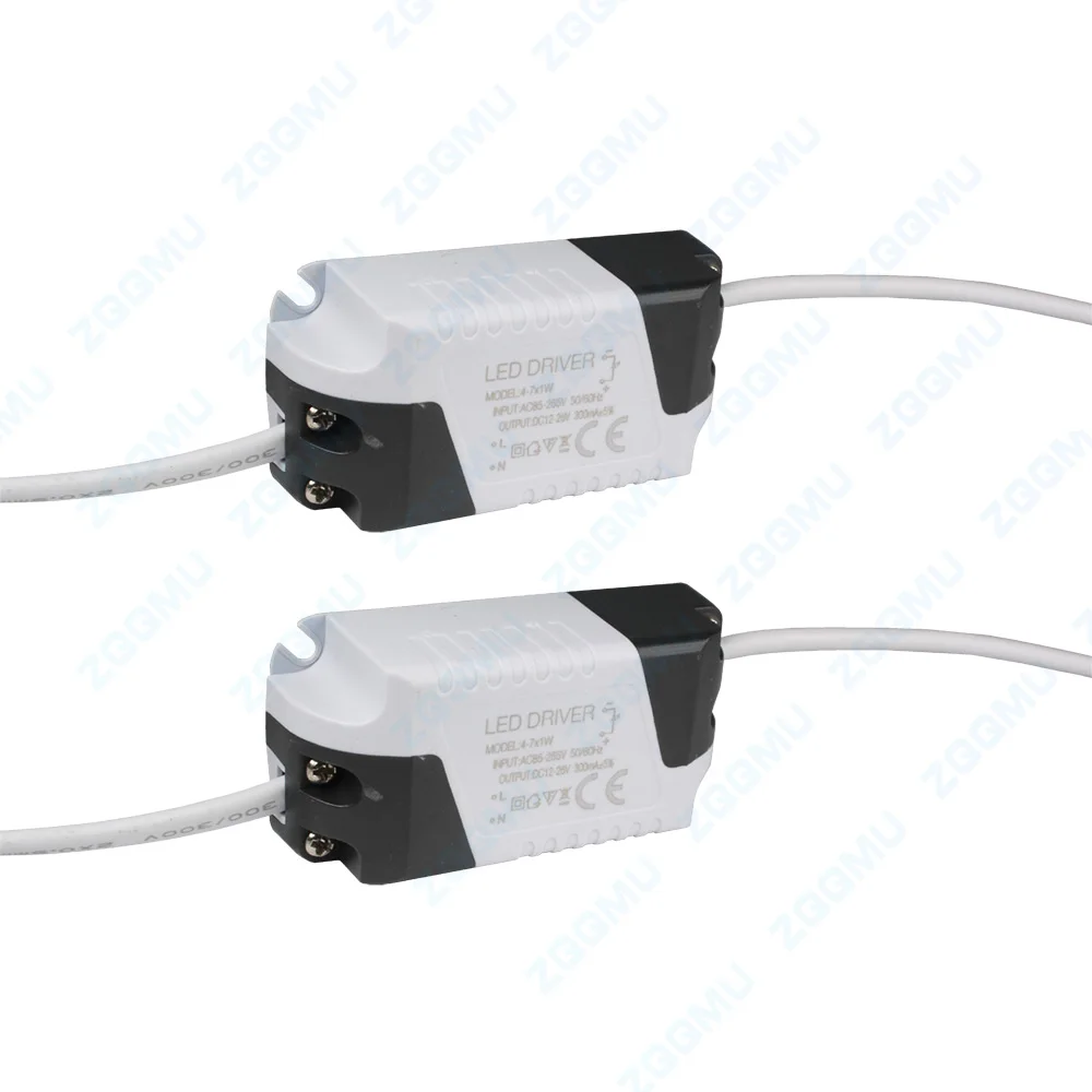 12W 18-25W 36W-48W 50W LED Panel Light Power Transformer AC85-265V Output 300MA 600mA 900MA 1200MA 1500MA DC54-80V DC Connector