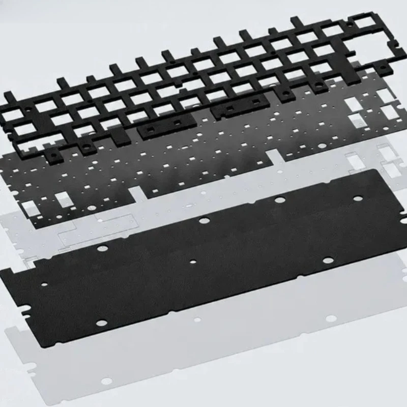 For Wooting60HE V1 V2 Sound Package Customized PORON Steel Plate PCB Compatible with Stabilizer Ergonomics Keyboard Accessories