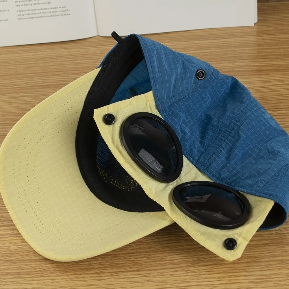 Fashion Cat Ear Sunglasses Pilot Hats Quick-drying Color Matching Baseball Cap Breathable Sun Protection Sunshade Hat Unisex