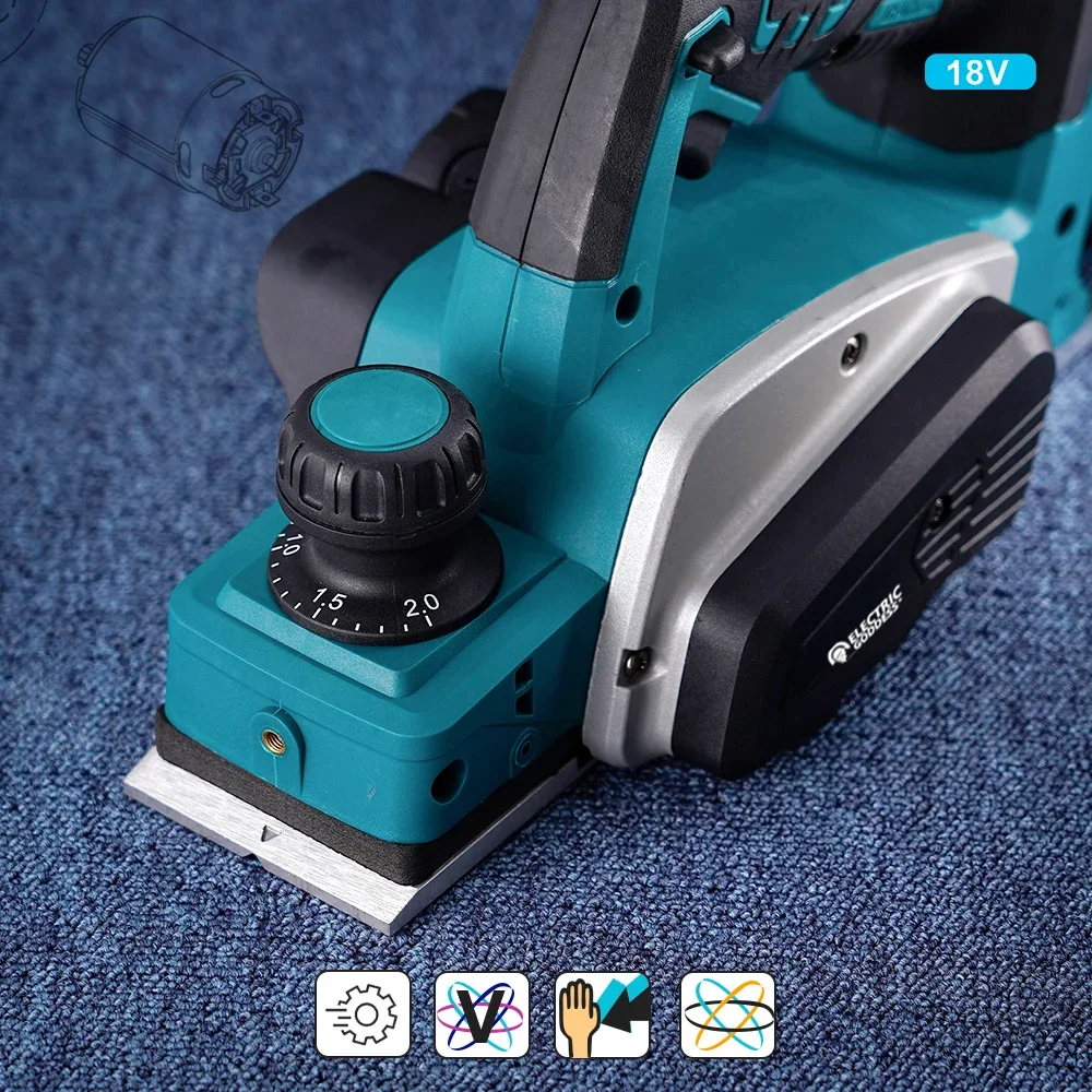 15000RPM Cordless Electric Planer Electric Router Trimmer Wood Router Milling Engraving Slotting Machine For Makita 18V Battery