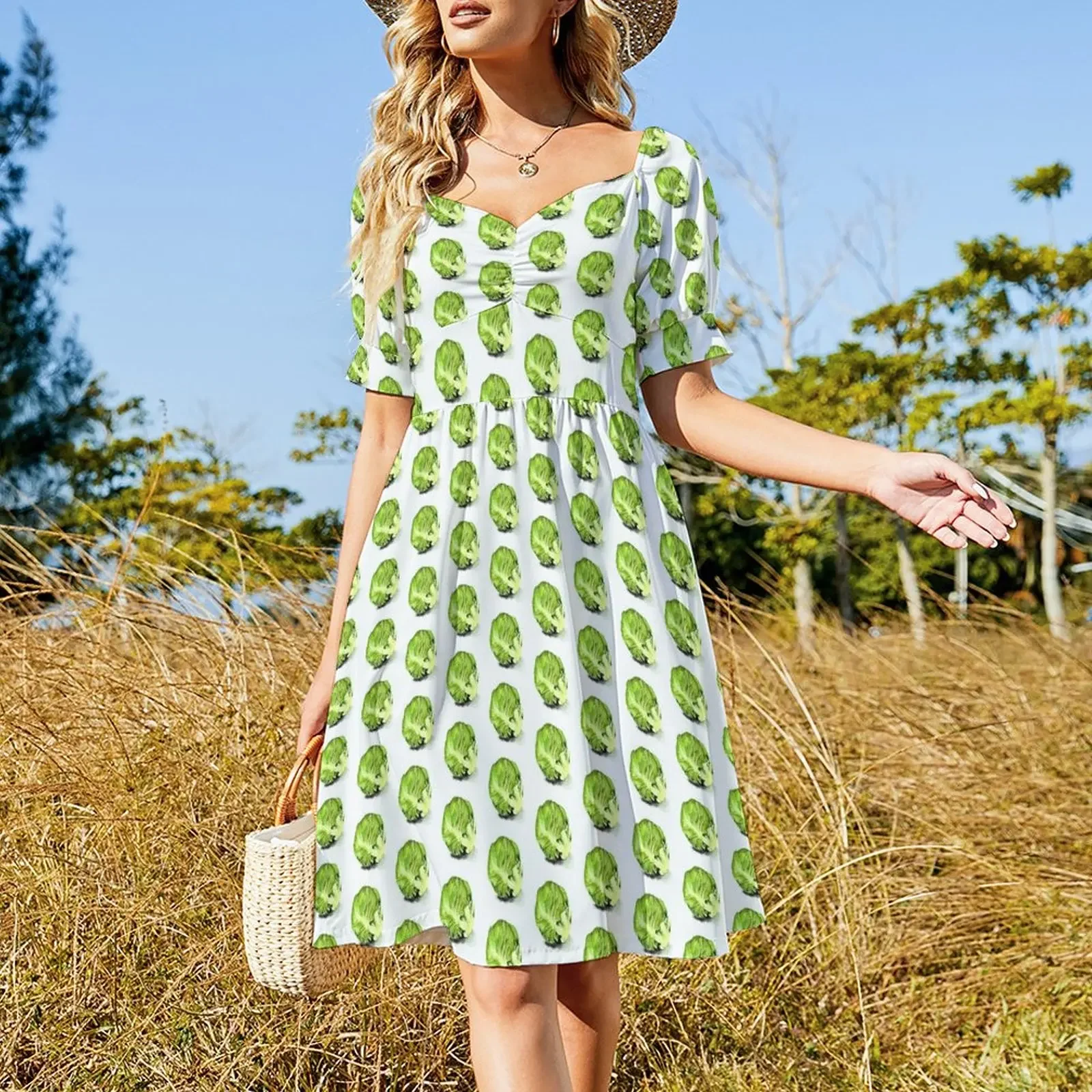 Its Just a Sprout! Short-Sleeved Dress Clothing womens dress Clothing female women's evening dresses