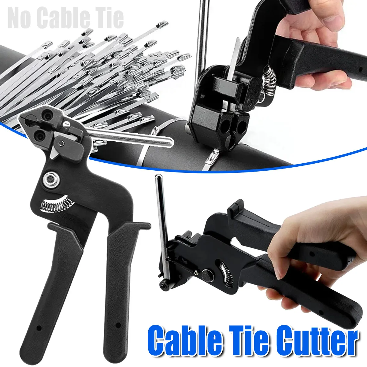 Heavy Duty Stainless Steel Cable Tie Auto Tightener Tensioner Cutter