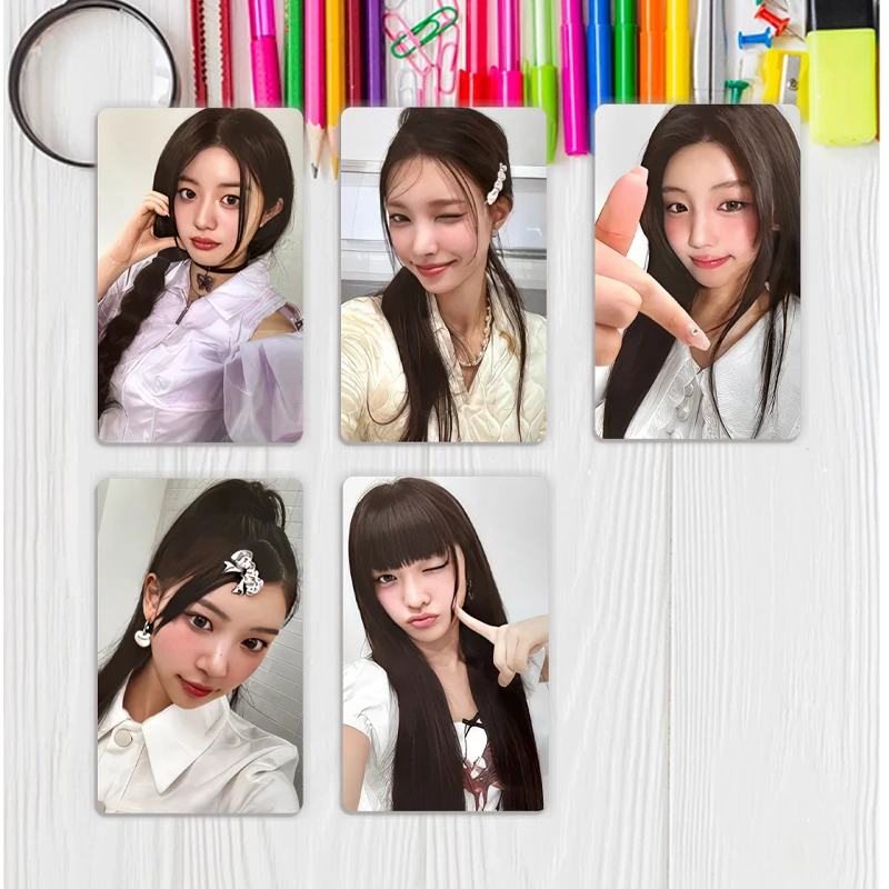 5 قطعة/الوحدة K-POP ILLIT ألبوم جديد سوبر ريال مي بطاقة بريدية صور بطاقة المغناطيسي تحصيل بطاقة لومو بطاقة وونهي موكا إيروها يونا