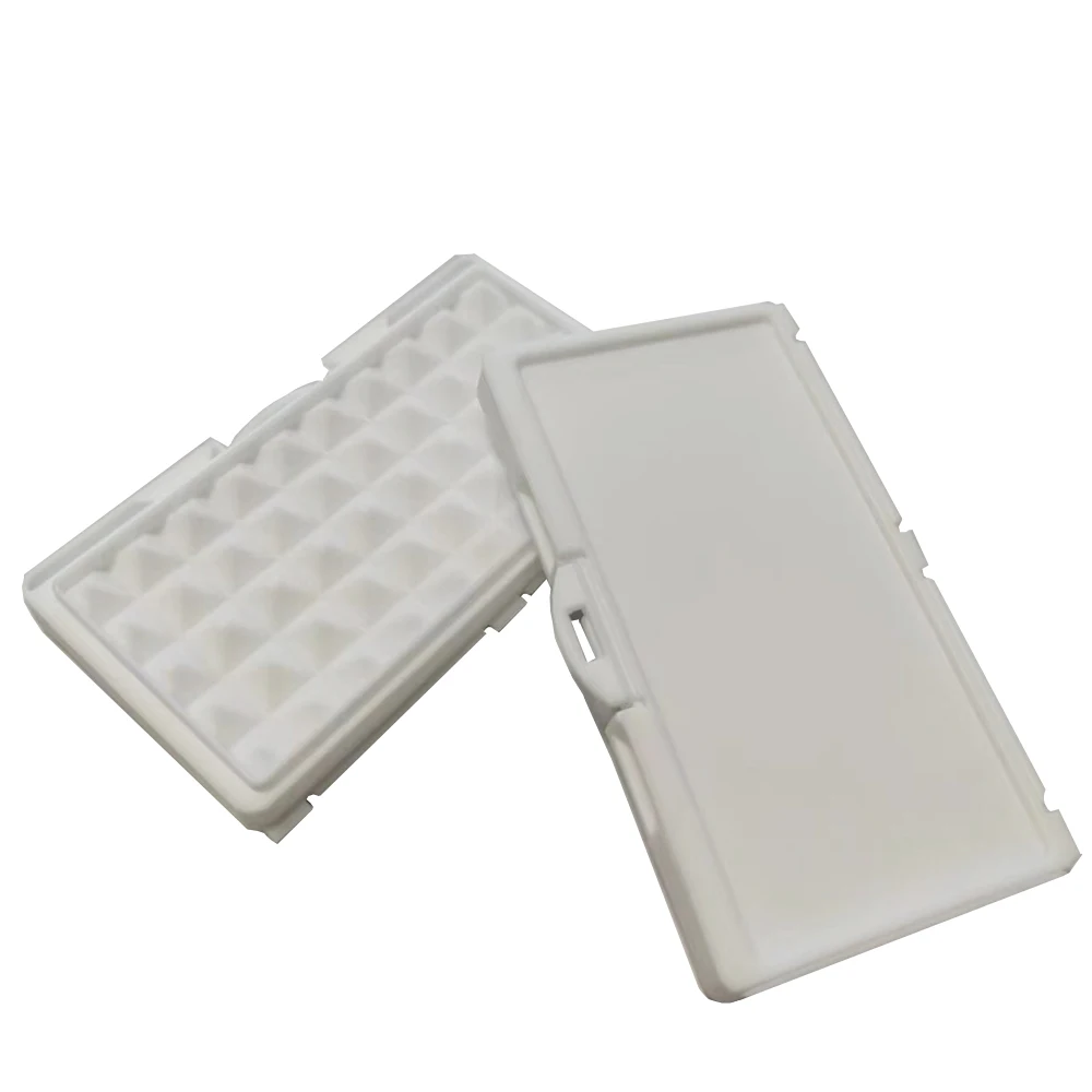 White Diamond Storage Box 3-0mm Gemstone Jewelry Display Organizer Bare Stone Packaging Cover Tray Holder Box for Show Store IGI