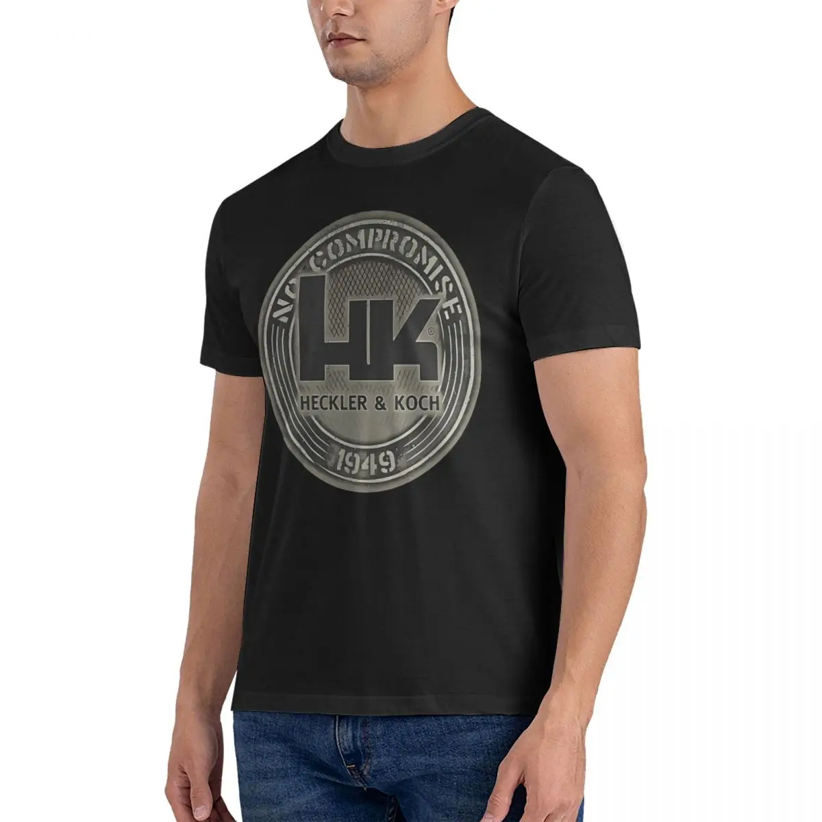 Freezing Heckler And Koch People T-Shirt Men Heckler Koch HK Novelty Pure Cotton Tee Shirt O Neck Short Sleeve T Shirts