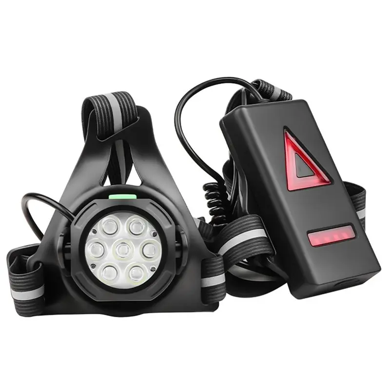 

ABYM LED Chest Front Running Light For Biking Night Rechargeable USB IPX4 Waterproof Red Warning For Outdoor