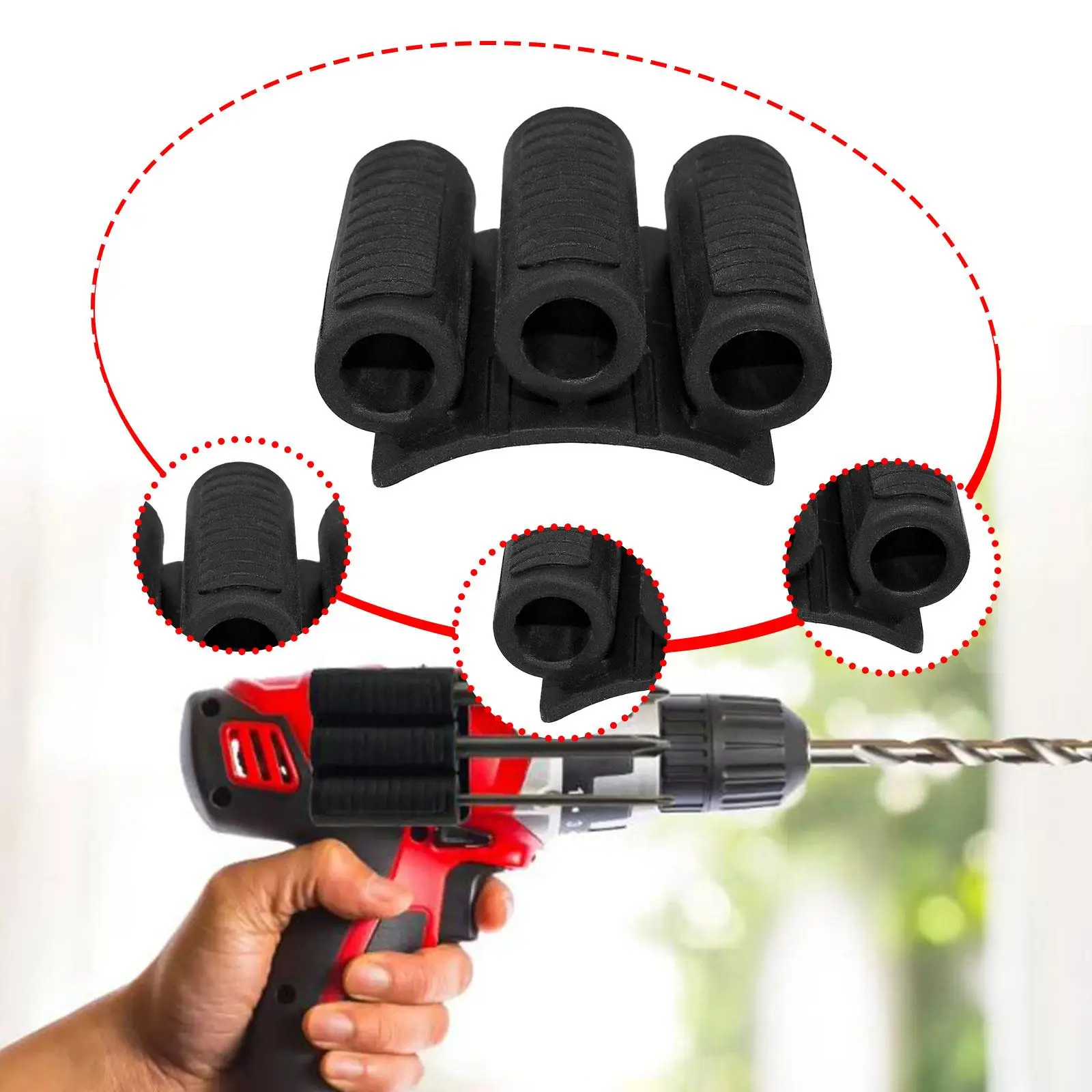 Bit Holder Shelf Portable Screw Bit Organizer for Repair Carpenters Handymen