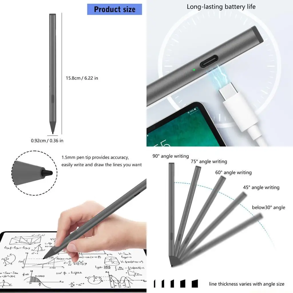 

Электронная ручка USI 2.0 для сенсорного экрана, электронный карандаш, высокая чувствительность, электронный