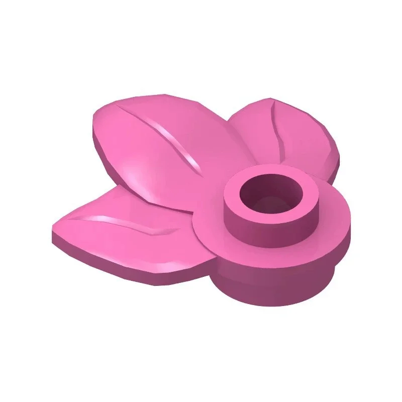 50 個 Moc 植物プレートラウンド 1x1 3 葉付き 32607 DIY 啓発ビルディングブロックレンガ互換性のある組み立て部品ストリートビュー