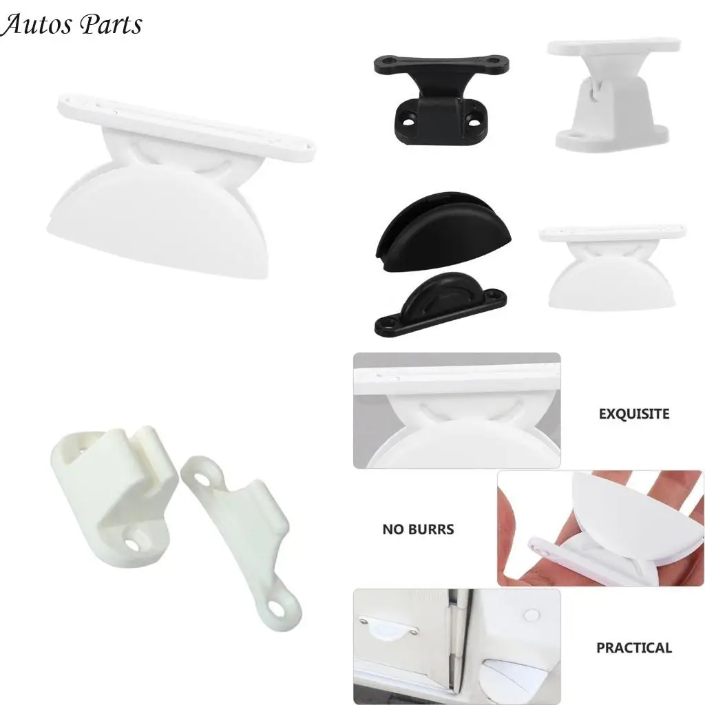 

57BA Pack Of 2 Nylon Door Mount Latches Stoppers For RVs Motorhomes Interior Use