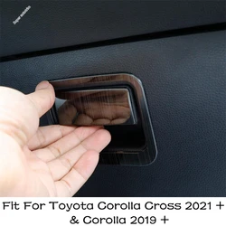 Accessories For Toyota Corolla Cross XG10 2021 - 2024 & Corolla 2019 - 2024 Copilot Glove Storage Box Handle Sequins Cover Trim