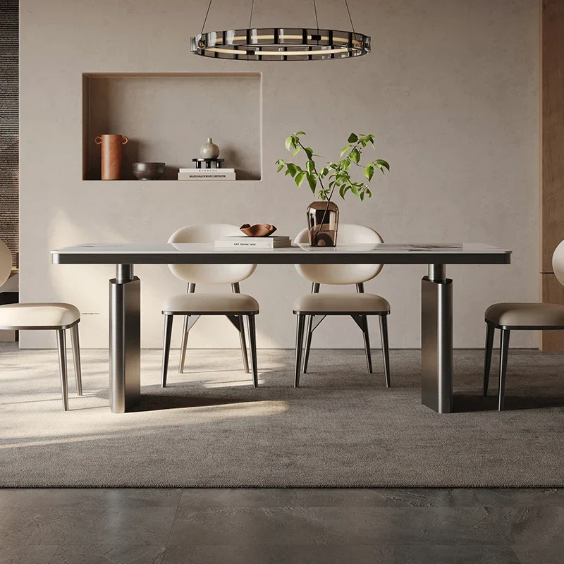 

Postmodern High Quality Dining Table Luxury Modern Aesthetics Comfortable Designer Restaurant Unique Muebles Trendy Furniture