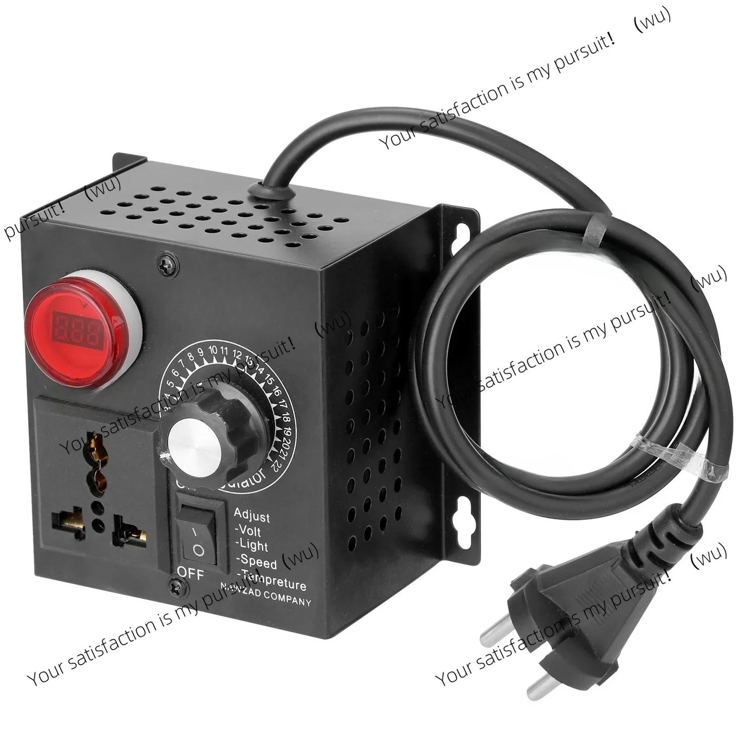for Compact Variable Voltage Controller Portable Speed Temperature Light Voltage Adjuatable Dimmer SCR Voltage Regulator