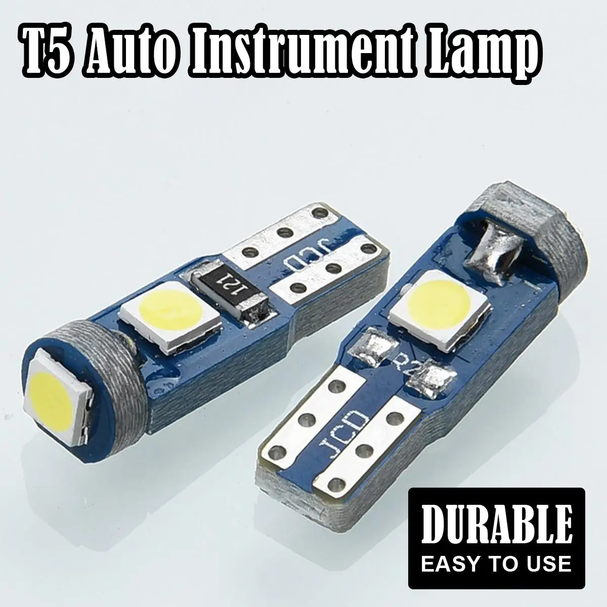 

10X T5 Led Bulb W3w Car Lights License Lamp Motorcycle Dashboard Light Auto 3smd 12v Canbus Interior Mini Red Dome Reading Bulbs