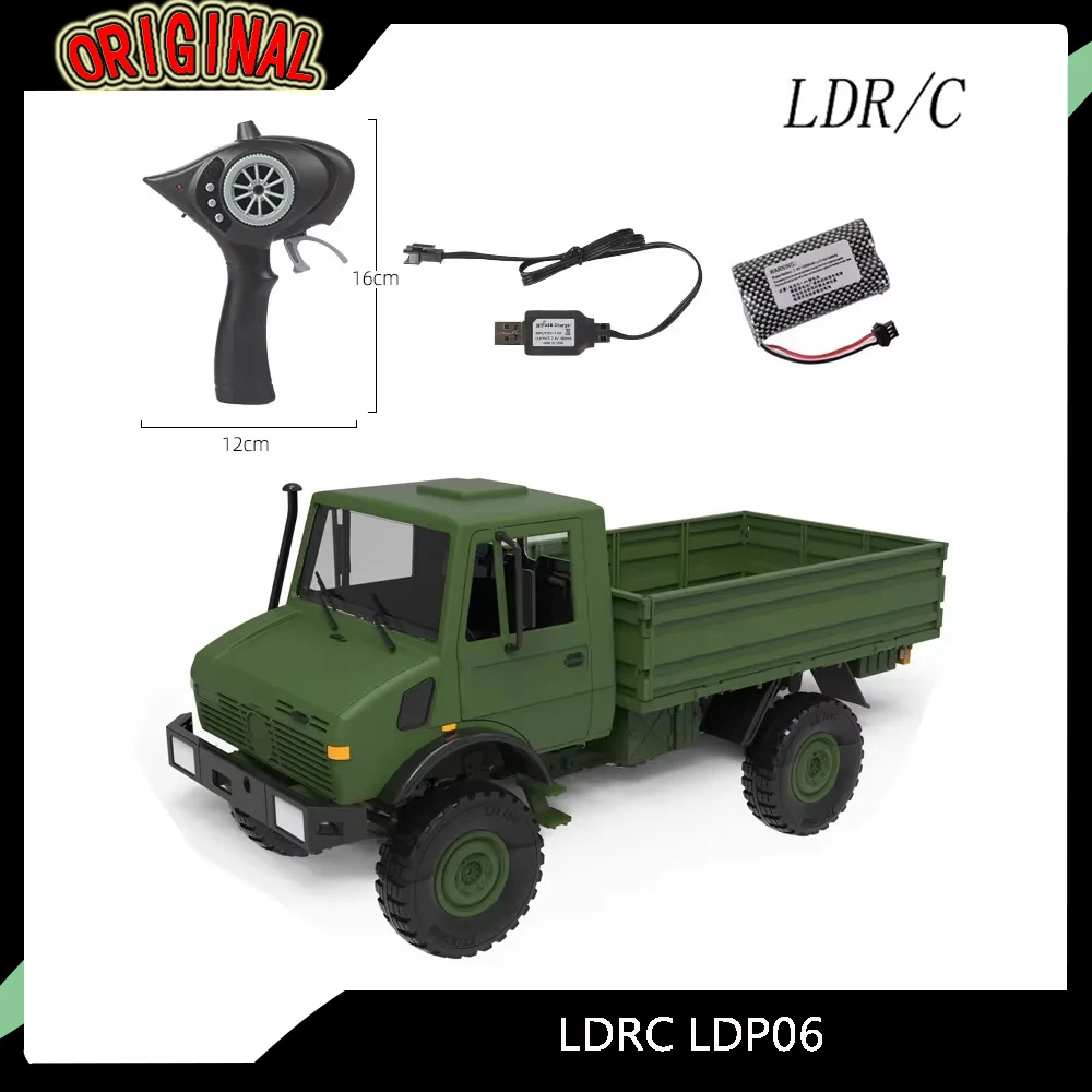 

LDRC LDP06 1:12 RC Гусеничный грузовик — электродвигатель 260, 2,4G с линейным контролем скорости (для взрослых и детей)