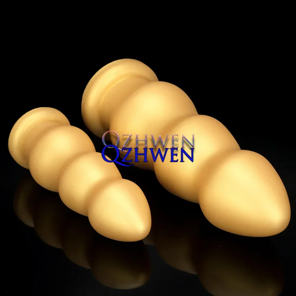 32 سنتيمتر سوبر ضخمة الذهب شرجي التوصيل لينة سيليكون العملاق واقعية دسار غي الشرج لعبة الجنس مثليه محاكاة القضيب للاستمناء #3