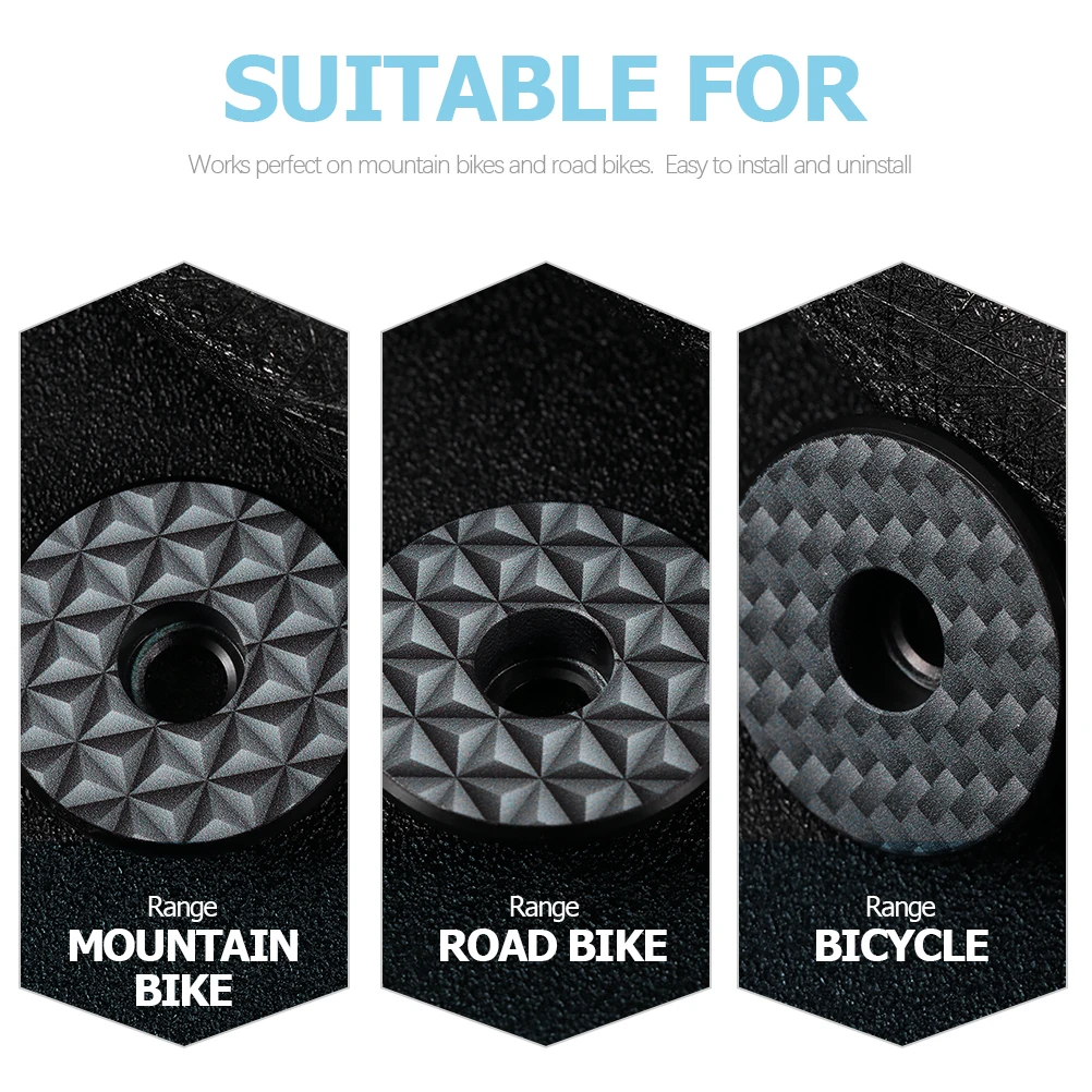 

2pcs Aluminum Alloy Bike Stem Caps Wear-Resistant Replacement Headset Cover For Mountain Road Bikes Bicycle Accessories Cycling