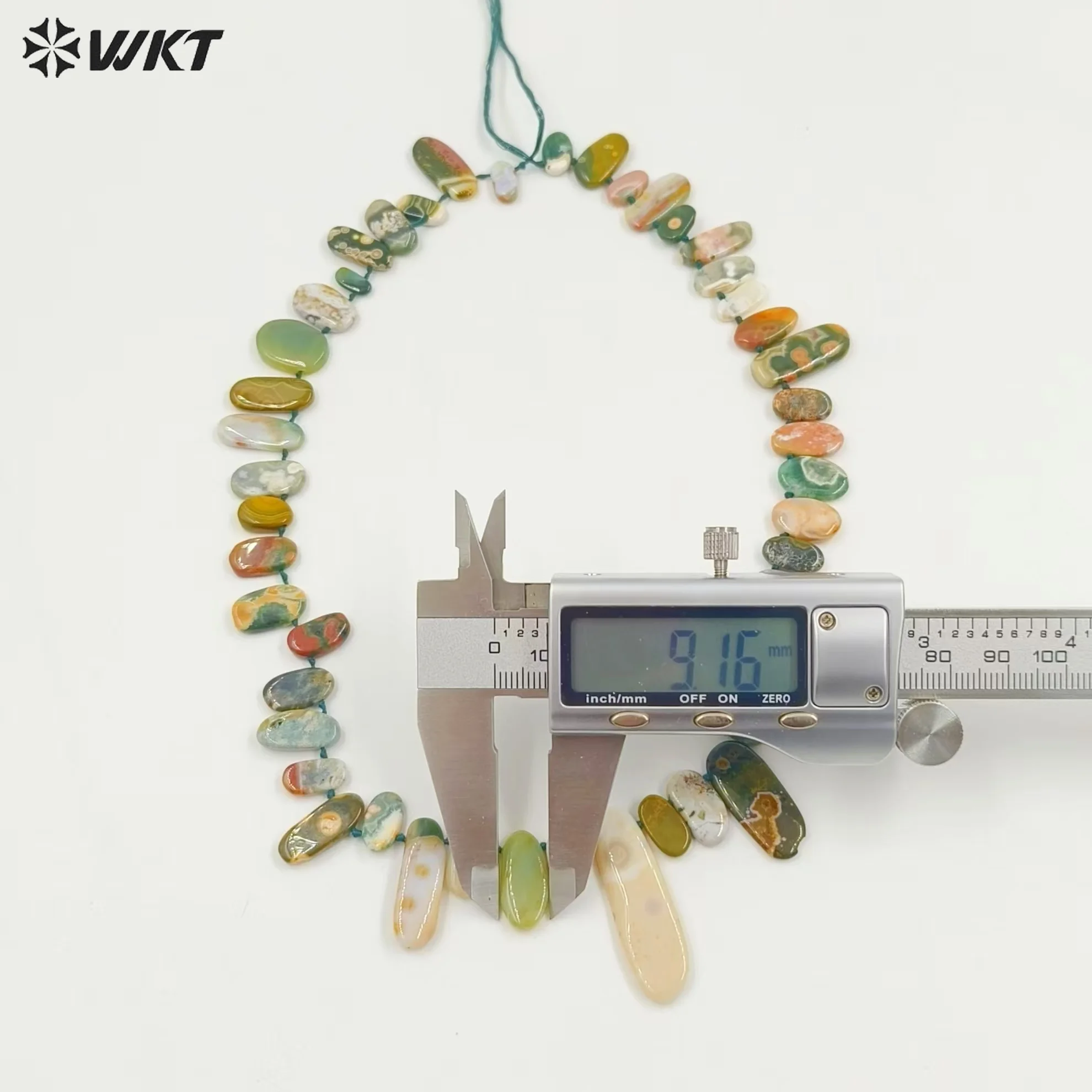 

WT-G331 Special Versatile Fashion Ocean Jasper Connecting Buckle Necklace Jewelry Chain Accessories For Women