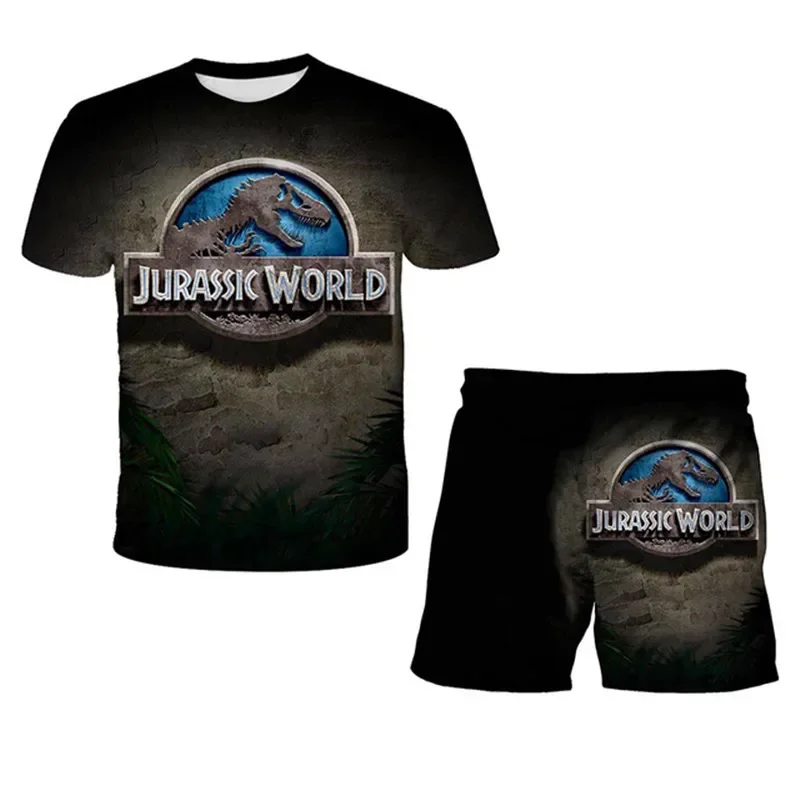 Casual Baby Kids Sport Jurassic World Dominion Clothing Kids Dinosaurs Clothes Sets for Boys Costumes Cartoon Baby Clothes