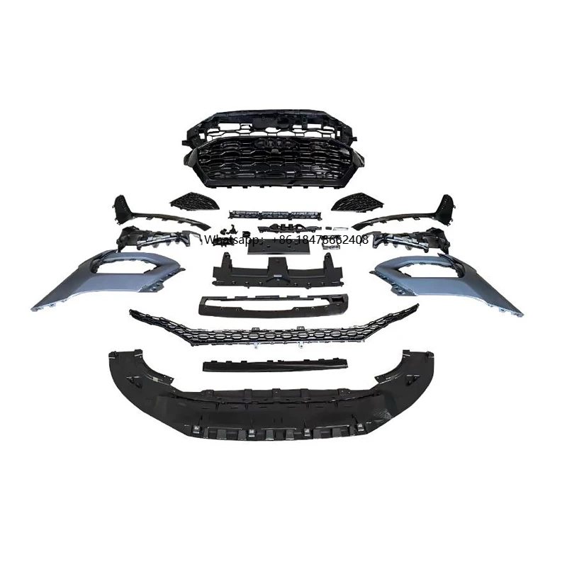 

Factory Car Q8 Upgrade RSQ8 Front Bumper Body Kit RSQ8 Style Front Bumper With Grill for Q8 4M SQ8 2020 2021 2022 2023 2024