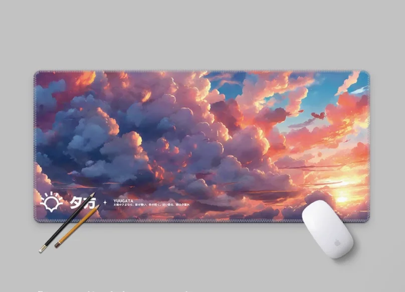 

Evening Sunset Scenery Weather Forecast Mouse Pad Extra Large Thick Slide Mat Natural Rubber Mausepad Table Gamer Accessories