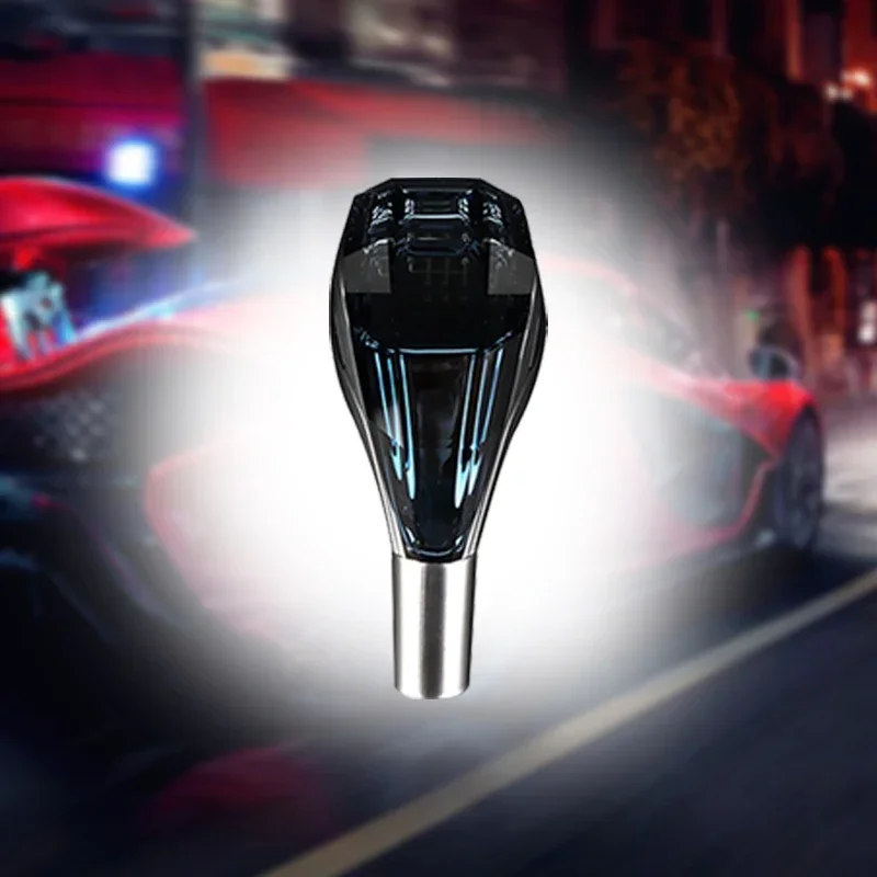 Auto Parts Manual Backlight Crystal Light Emitting Diode Car Shift Lever Shifter Shift Knob