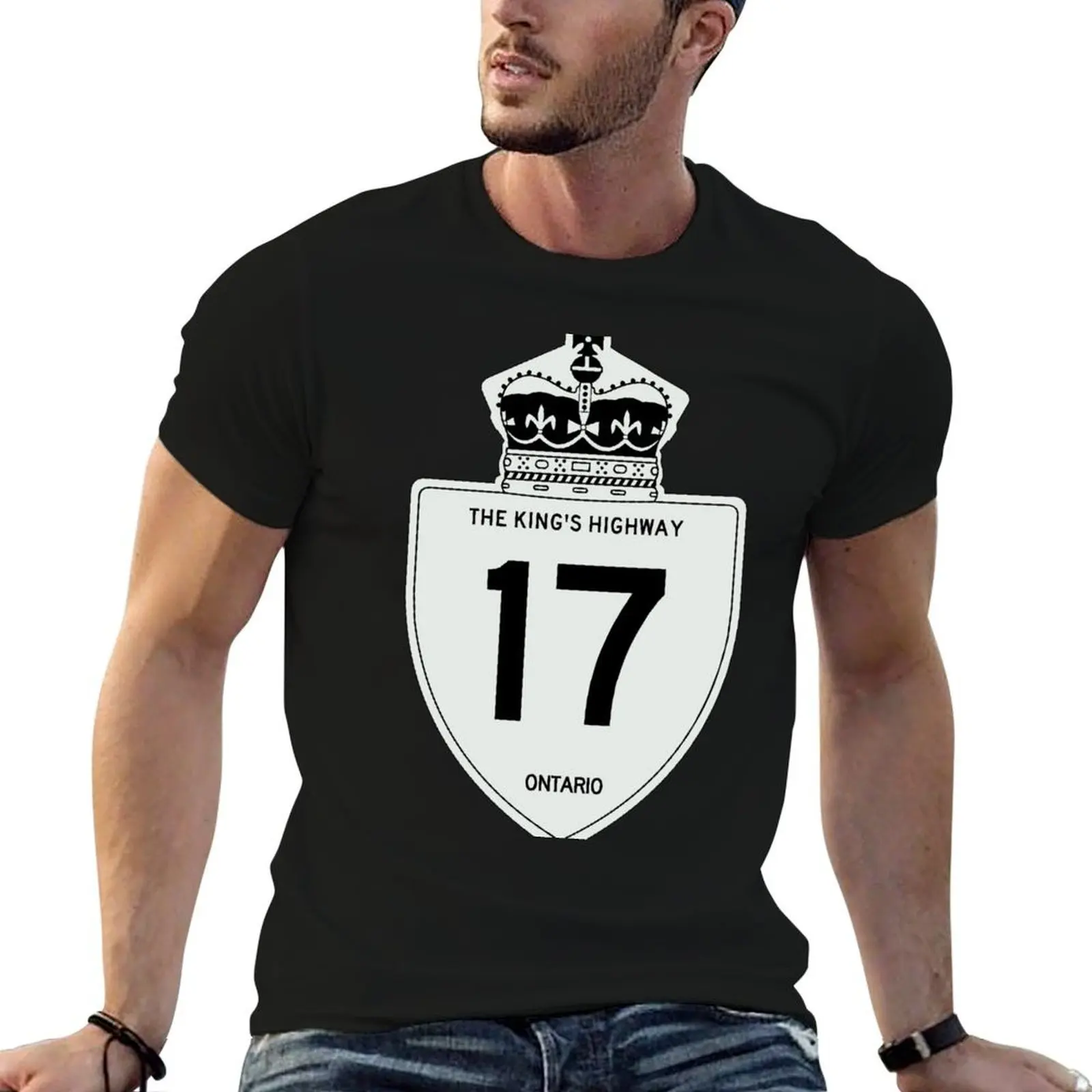 

graphic 17 shirt t Highway man personalised shirt tshirt Ontario T-Shirt man t King's