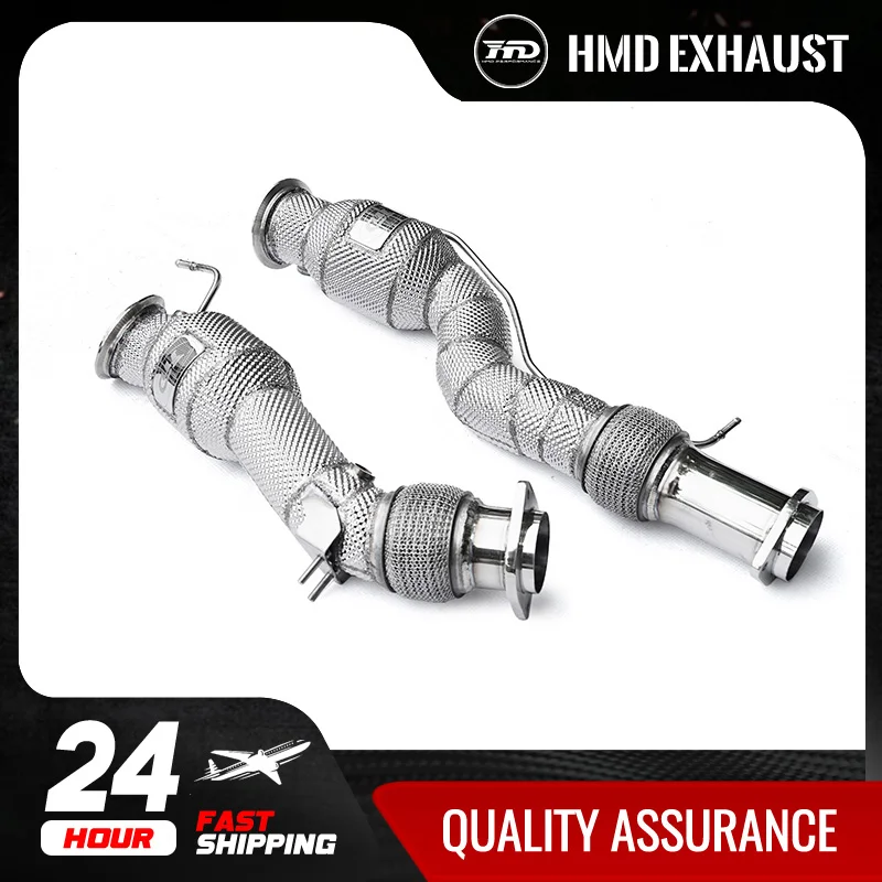 

HMD Exhaust System High Flow Performance Downpipe for BMW X3M X4M F97 F98 S58 Engine 3.0T Car Accessories With Catalytic