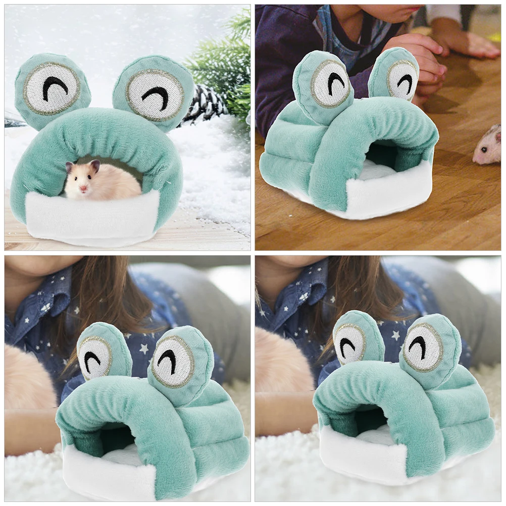 

House Warm Cotton Nest Hamster Bed Chinchilla Small Animal Hut Hideout Beds Cave