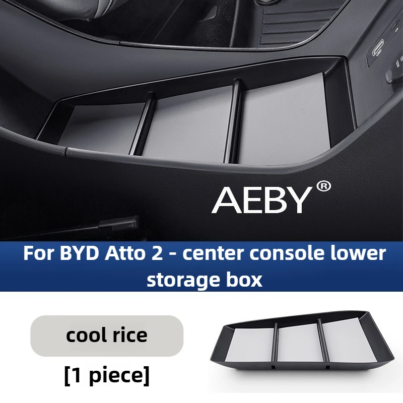 

AEBY For BYD Atto 2 Smart Driving Edition 2024-2025 Lower Center Console Organizer,Lower Center Console Storage Tray,Anti-Slip