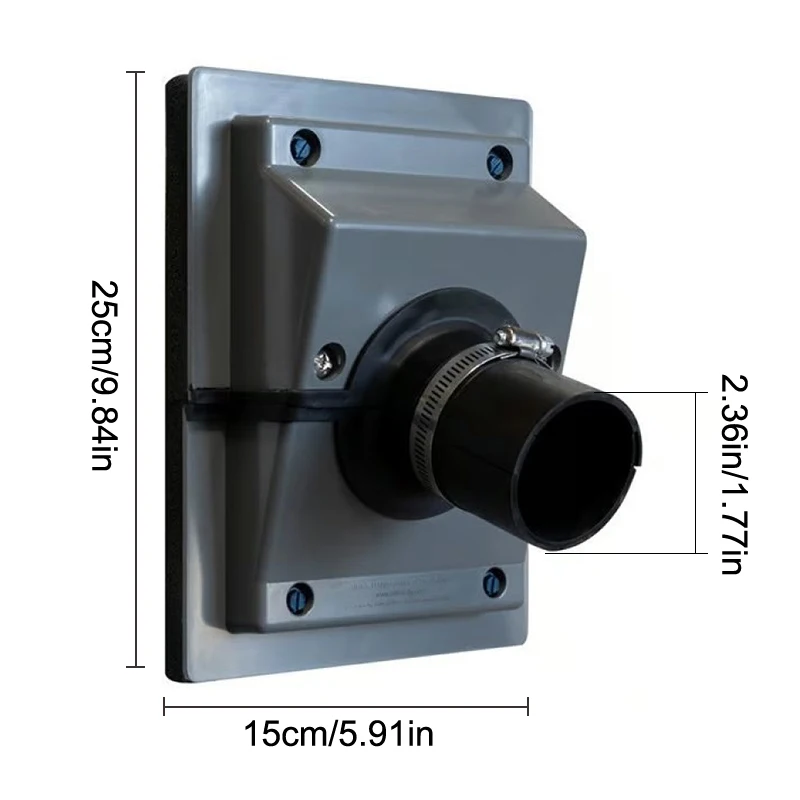 HVAC جدار اختراق خط مجموعة غطاء عدة سلك الجمعية مجموعة غطاء سبليت الجسم غطاء جدار غطاء التيار المتناوب خط مجموعة نظام تكييف الهواء