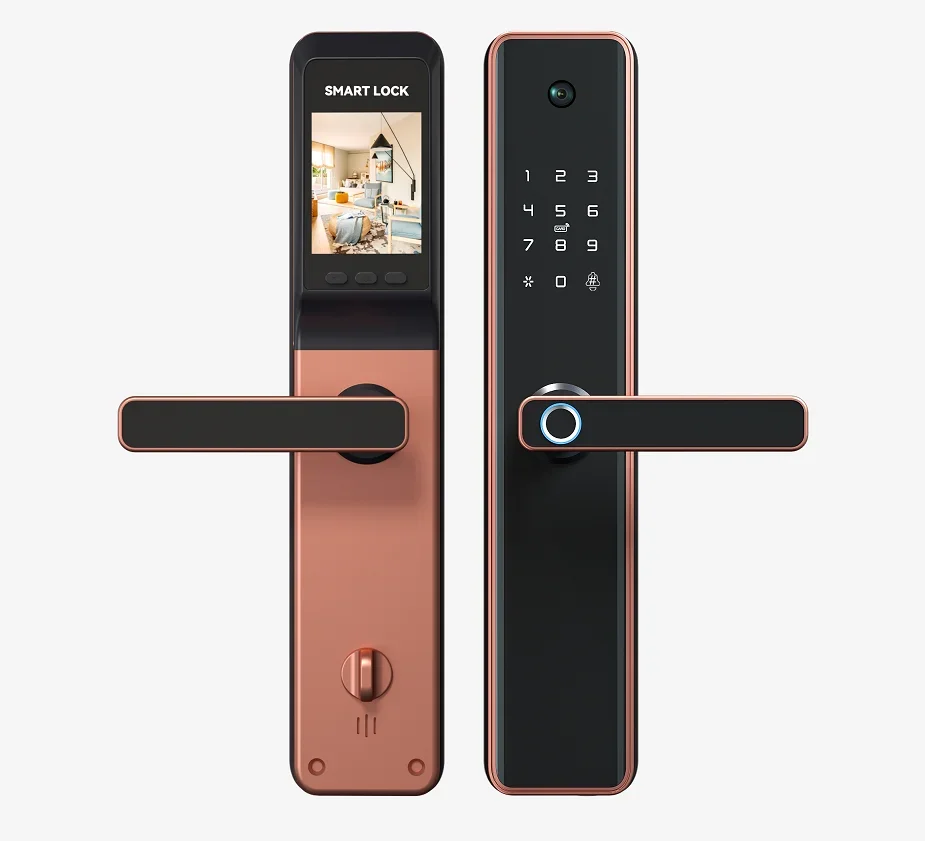 3D Face Visible Intelligent Home Automatic Tuya Wifi App Biometric Password Digital Fingerprint Recognition Smart Door Locks